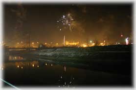 W&uuml;rzburg - Fuochi d'artificio per l'anno nuovo