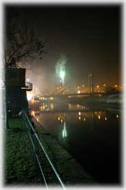 W&uuml;rzburg - Fuochi d'artificio per l'anno nuovo