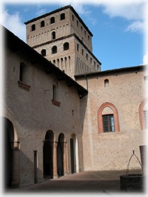 Interno del Castello di Torrechiara