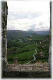 Bardi - Veduta dal camminamento di ronda