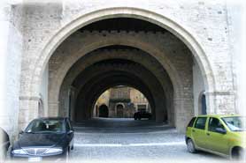 Anagni - Particolare del Palazzo Comunale