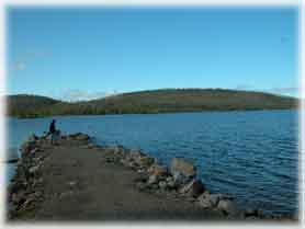 Ukonjärvi - A pesca sul lago del campeggio