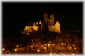 Quedlinburg - Il Castello visto dall'area di sosta per camper