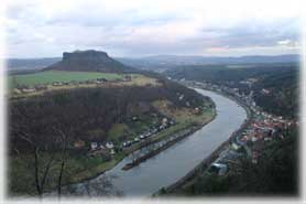 Fortezza di Königstein - Veduta del panorama circostante