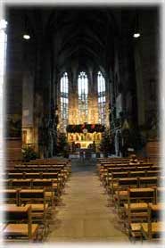 Norimberga - L'interno della Pfarrkirche Unsere Liebe Frau