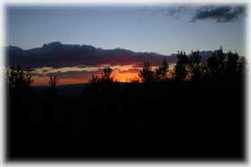 Un magnifico tramonto autunnale