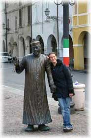 Brescello - La statua di Don Camillo