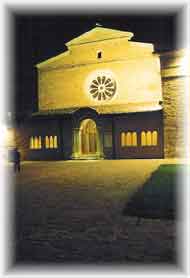 Abbazia dell Fiastra - Veduta notturna