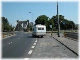 Il ponte di Grunwaldzki a Wroclaw