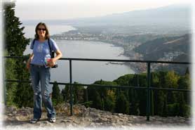 Taormina - Veduta dal Teatro Antico