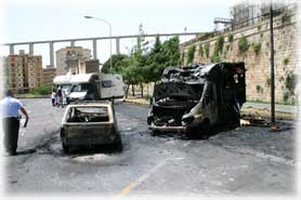 Modica - L'incendio del nostro camper
